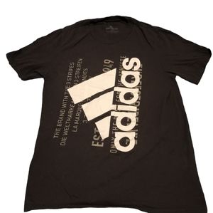 Adidas Amplifier trefoil logo graphic tee. Small logo